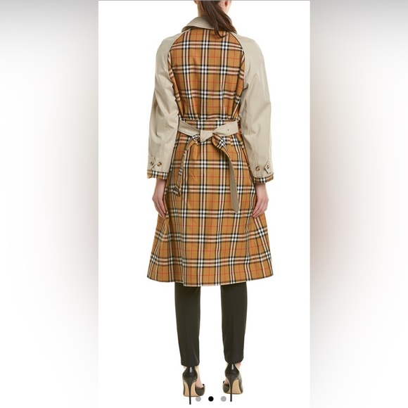 BURBERRY GUISELEY HOUSE CHECK TROPICAL GABARDINE CAR COAT SIZE 10US/12UK/44EU - Picture 2 of 15